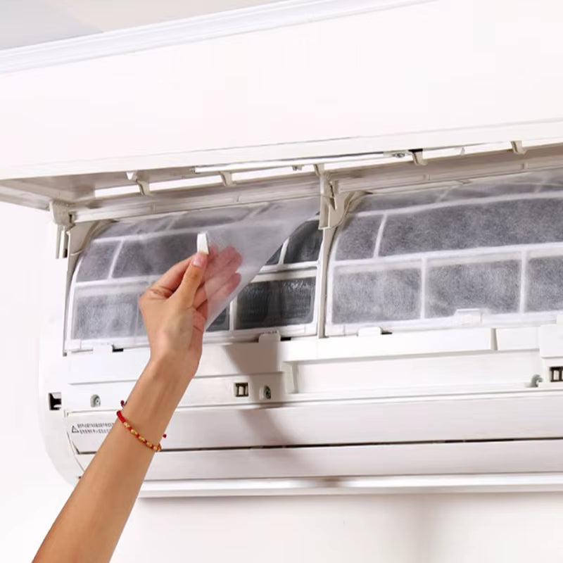 10 Pcs Cuttable Air Conditioner Filter Papers Anti-Dust Net Cleaning Purification Air Conditioner Parts Air Purifier Dust Filter
