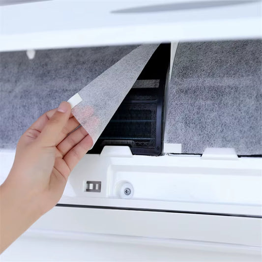 10 Pcs Cuttable Air Conditioner Filter Papers Anti-Dust Net Cleaning Purification Air Conditioner Parts Air Purifier Dust Filter